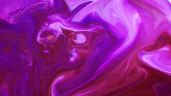 Violet And Red Colour Paint Blasting Chemical Reaction