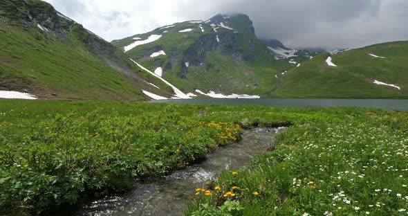 Lake Verney, Little St Bernard Pass, Italy