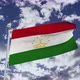 Tajikistan Flag With Sky 4k - VideoHive Item for Sale