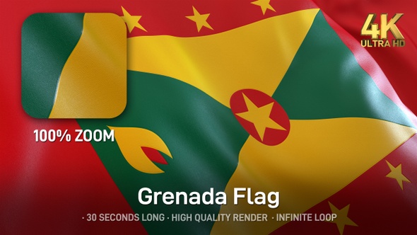 Grenada Flag - 4K