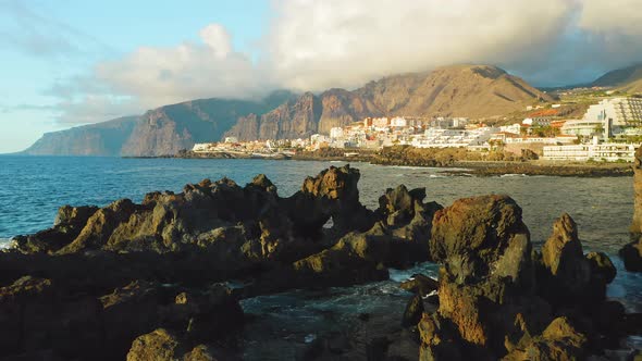 Tenerife Canary Island Town Puerto De Santiago Charco El Diablo or Natural Pool of Devil