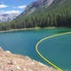 A pan shot of 2 Jack Lakes Dam in Banff National Park - VideoHive Item for Sale