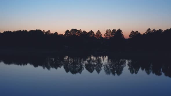 Calm Lake After Sunset