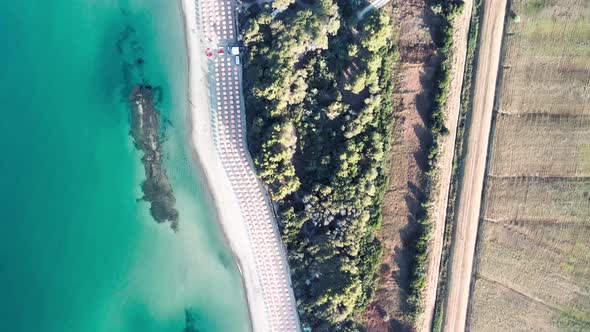 Amazing Aerial View of Tuscany Coastline, Italy From the Drone