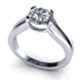 Bianco Round Diamond Ring - 3DOcean Item for Sale