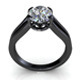 Bianco Oval Diamond Ring - 3DOcean Item for Sale