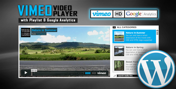 Vimeo Video Player Wordpress Plugin with Playlist