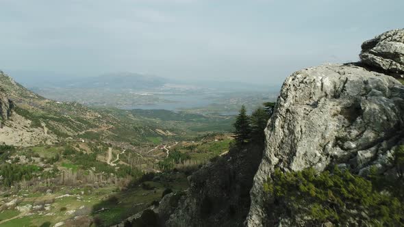 Nature Forest And Mountains Lake Aerial View 2