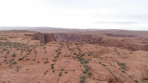 Aerial view of the canyon