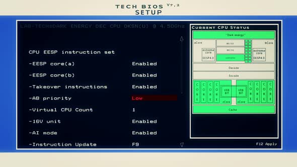 Tech BIOS setup - Simple HUD Digital