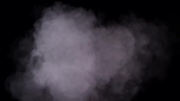 Slow Moving Smoke on Black Background
