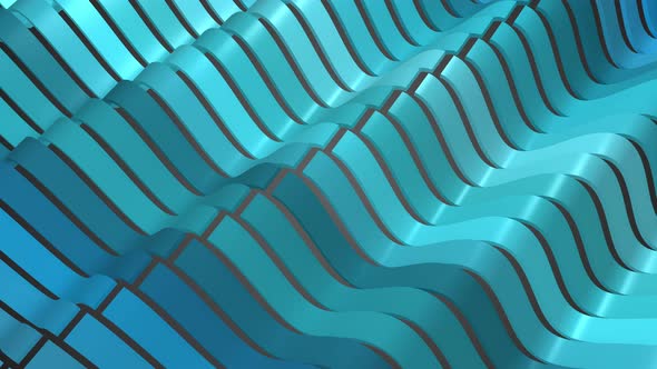 ribbon wave pattern with louver effect