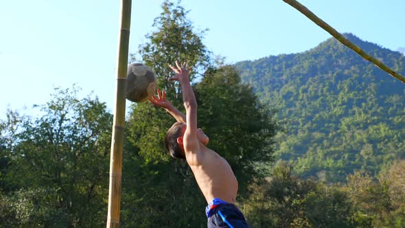 Rural Child Goalkeeper