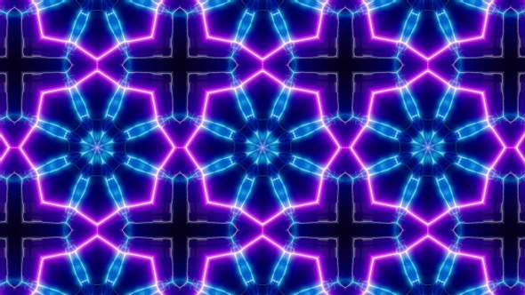Laser Beam Neon Light Vj Kaleidoscope Loop 4K 08