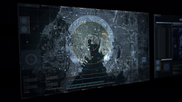 Network ai finding the position of a target using live feed from the satellite alt
