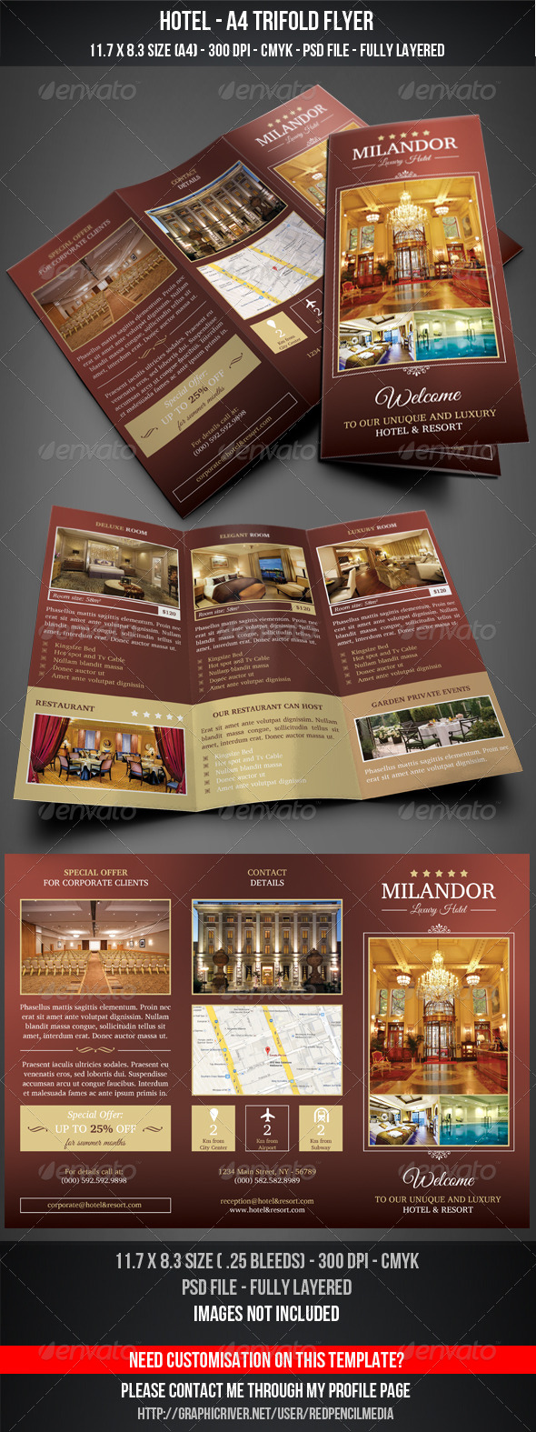Hotel Flyer Templates From Graphicriver