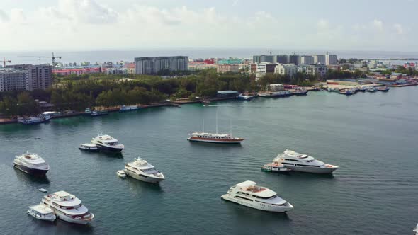 Aerial Shot Male Maldives