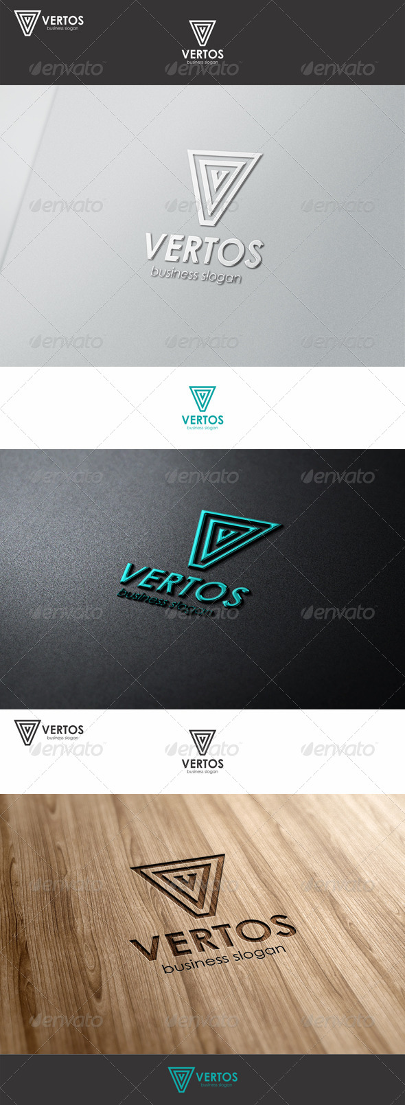 V Letter Logo - Vertos