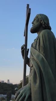 Monument To Vladimir the Great at Dawn in the Morning