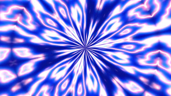 Glow plasma kaleidoscopic effect. Shinning abstract mandala pattern