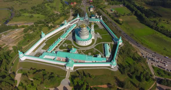 New Jerusalem Monastery, Russia. Aerial