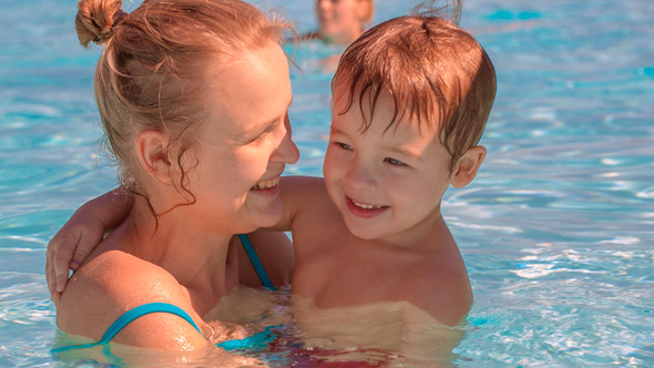 Family Fun in  Swimming Pool