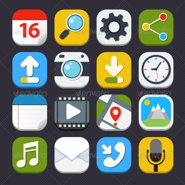 Mobile Applications Icons