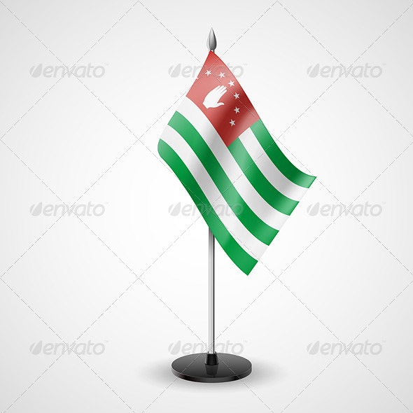 Table Flag of Abkhazia