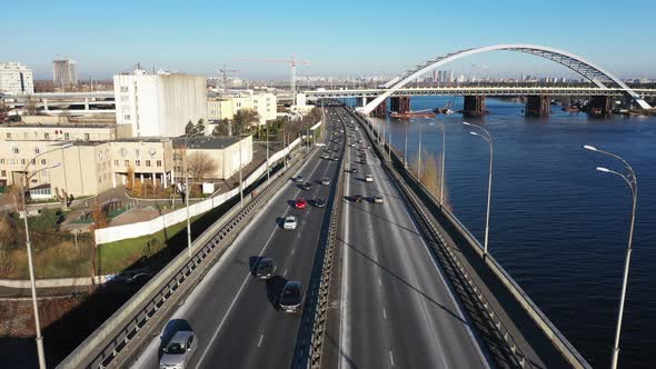 City Traffic on the Bridge