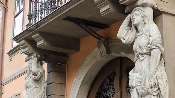 Caryatids Female Columns