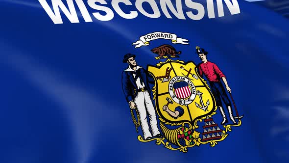 Wisconsin State Flag alt