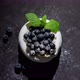Mini Meringue Dessert Pavlova Cake with Fresh Blueberries Plased on Dark Rusty Table - VideoHive Item for Sale