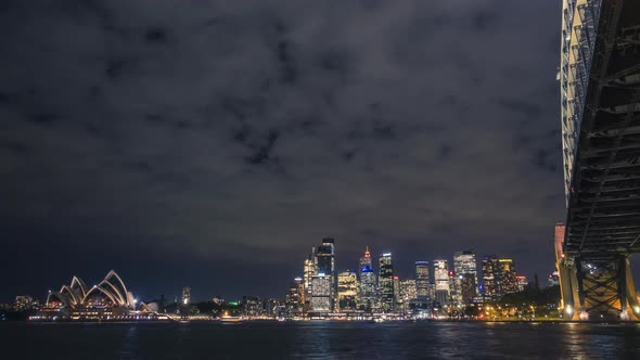 Timelapse of Sydney cityscape