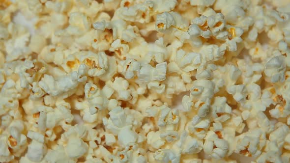 footage of popcorn rotation background