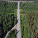 Flying on a Throne Over a Road in the Middle of the Forest - VideoHive Item for Sale
