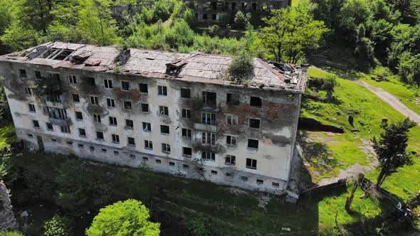 Destroyed and Abandoned Buildings in the Mountains