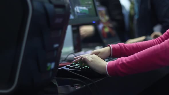 Young Gamers Play On E Sports Competitions