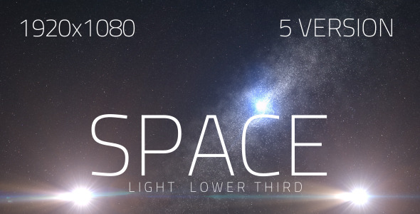 Space Light Lower Third V2 (5 Pack)