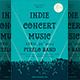 Indie Concert Music Flyer Template - GraphicRiver Item for Sale