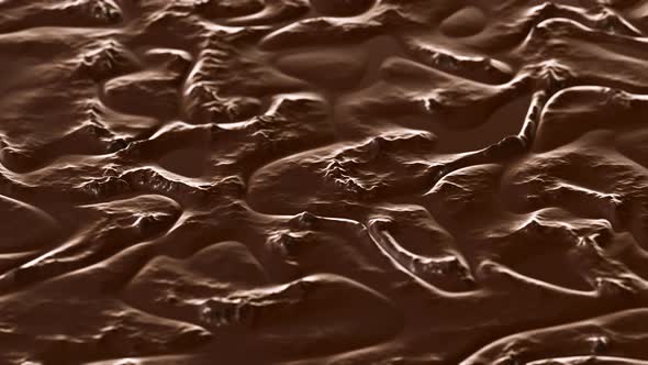 Organic Pattern Chocolate Liquid Waves