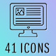 41 Thin Line Animated Icons - VideoHive Item for Sale