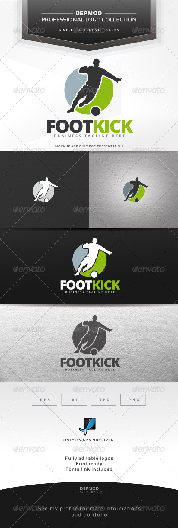 Foot Kick Logo