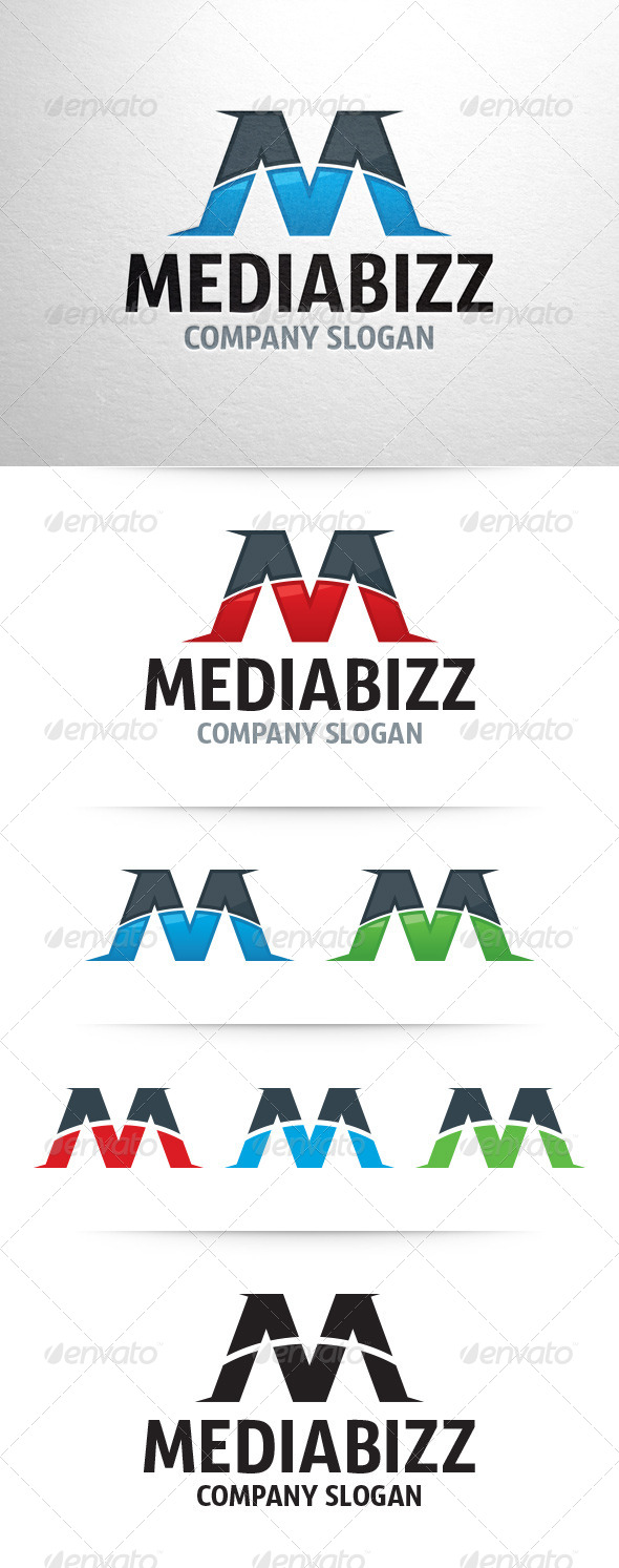 Media Bizz - Letter M Logo