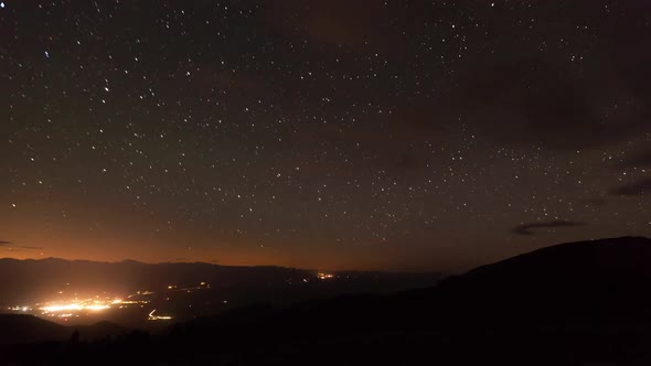 Night Starry Sky Time Lapse