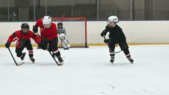 On-ice Collision during Minor League Practice