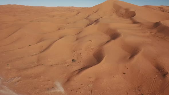 Aerial View Of The Sahara Desert, Near Taghit, Algeria