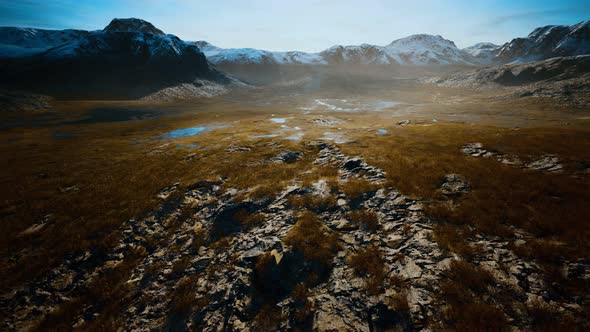 Small Lakes in Canada Near Mountains