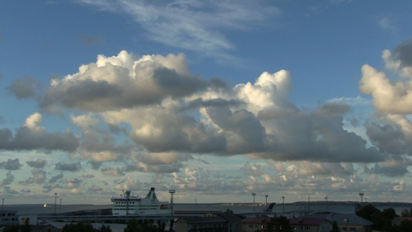 Clouds Moving With a View To The Port