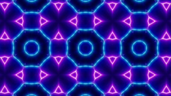 Laser Beam Neon Light VJ Kaleidoscope Loop 4K 09