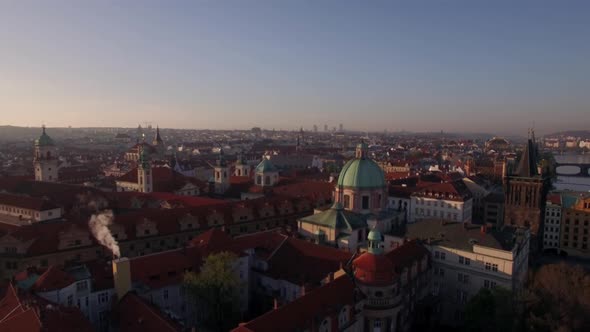 Old Town of Prague, aerial view